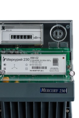 Счетчик электроэнергии Меркурий 230 AM-02 фото в интернет-магазине БелЭлектрикМонтаж