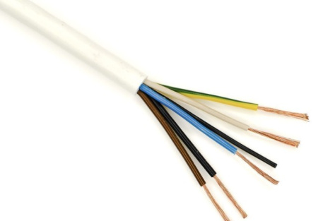 Провод ПВС-Т 5*0,75 бел