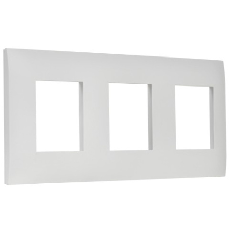 SKANDY Рамка 3-местная SK-F03W арктический белый IEK