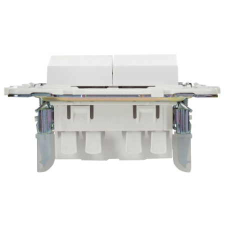 SKANDY Выключатель 2-клавишный проходной 10А SK-V05W арктический белый IEK