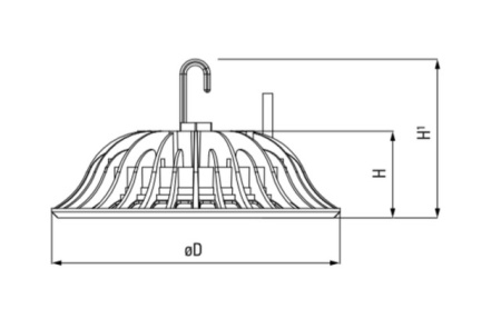 Светильник PHB UFO  200w 5000K IP65 110°  Jazzway