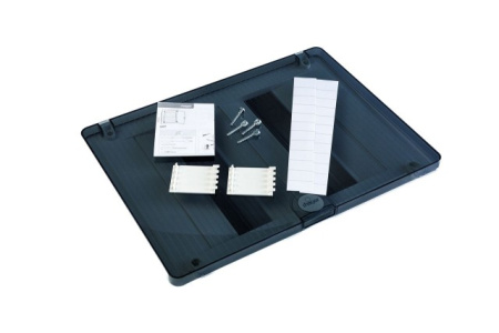 Щит cкрытой установки 24 места, винтовые клеммы, (382х318х72), IP-40 // Hager - Golf (Прозрачная матовая дверь)