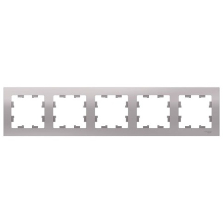 Рамка на 5 постов Schneider Electric AtlasDesign ATN000305 Алюминий