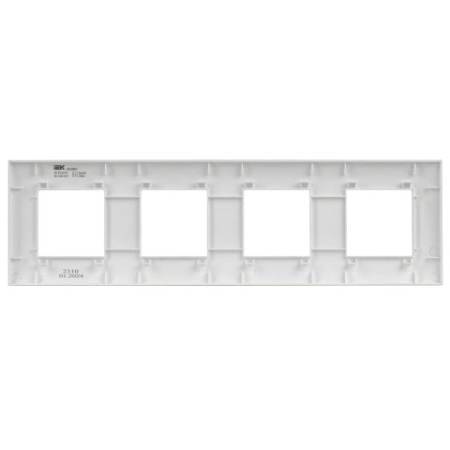 SKANDY Рамка 4-местная SK-F04W арктический белый IEK