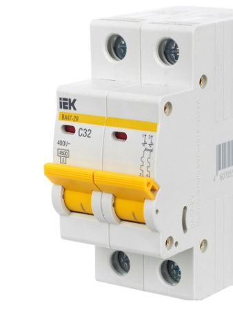 ВА47-29 2Р 32А 4,5кА х-ка С ИЭК автоматический выключатель
