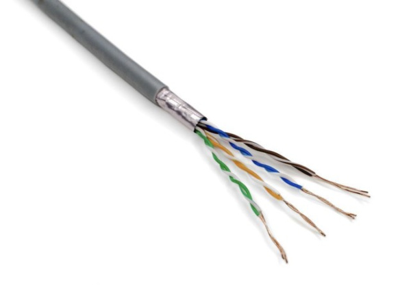 Кабель витая пара F/UTP, CAT 5e, PVC, 4PR, 24AWG, INDOOR, SOLID, серый, 305м, REXANT