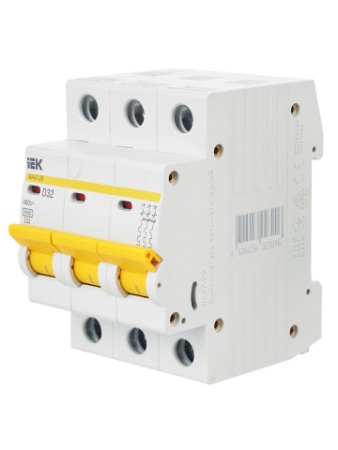 Авт. выкл.ВА47-29 3Р 32А 4,5кА х-ка D ИЭК фото в интернет-магазине БелЭлектрикМонтаж