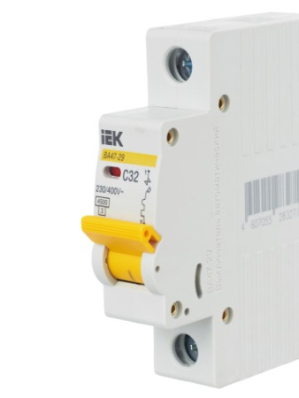 ВА47-29 1Р 32А 4,5кА х-ка С ИЭК автоматический выключатель ВА47-29 1Р 32А 4,5кА х-ка С ИЭК автоматический выключатель