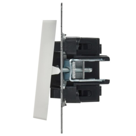 BRITE Выключатель 1-клавишный проходной 10А ВС10-1-6-БрБ белый IEK фото в интернет-магазине БелЭлектрикМонтаж