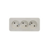 BLANCA О/У РОЗЕТКА 3-ая без заземления без шт. ИЗОЛ.ПЛ., 16А, 250В, БЕЖЕВЫЙ