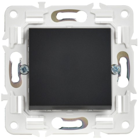 SKANDY Выключатель 1-клавишный кнопочный 10А SK-V14Bl черный IEK