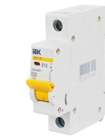 ВА47-29 1Р 16А 4,5кА х-ка В ИЭК автоматический выключатель