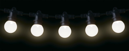 Уличная гирлянда PBL-S40/ L12+1.5 Black E27 IP65 Jazzway