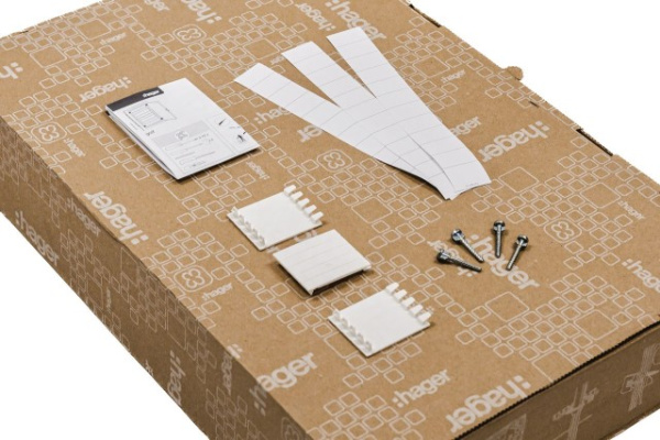 Купить Щит cкрытой установки 36 мест, винтовые клеммы, (507х318х72), IP-40 // Hager - Golf (Белая дверь) в Минске