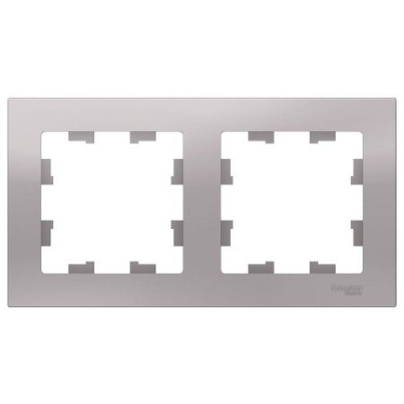 ATN000302 AtlasDesign, 2-постовая РАМКА, универсальная, АЛЮМИНИЙ