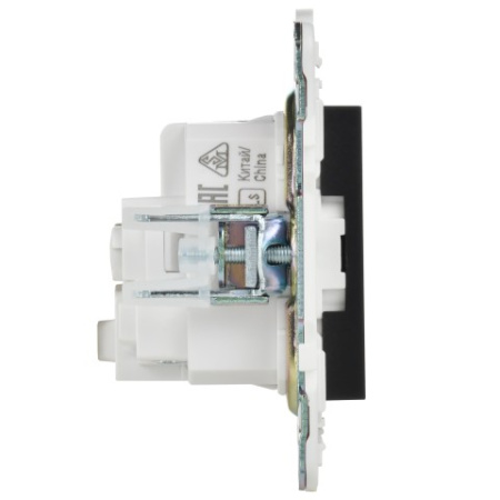 SKANDY Розетка с заземлением без защитных шторок 16А SK-R05Bl черный IEK