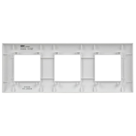 SKANDY Рамка 3-местная SK-F03W арктический белый IEK
