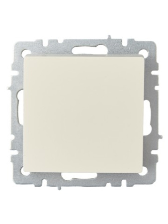 BRITE Выключатель 1-клавишный проходной 10А ВС10-1-6-БрКр бежевый IEK фото в интернет-магазине БелЭлектрикМонтаж