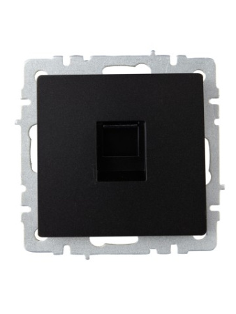 BRITE Розетка компьютерная RJ45 кат.6 РК11-БрЧ черный IEK