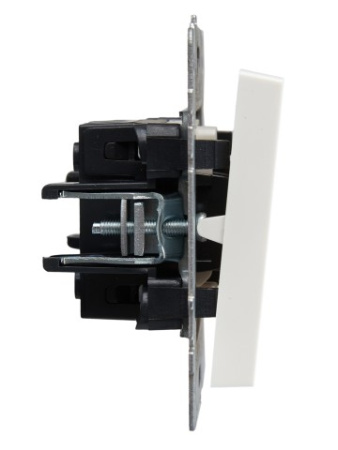 BRITE Выключатель 1-клавишный проходной с индикацией 10А ВС10-1-7-БрБ белый IEK