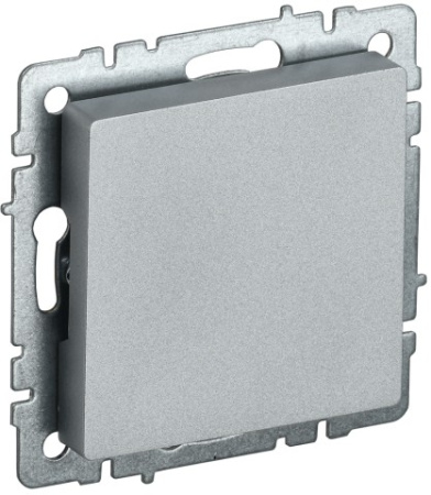 BRITE Заглушка с суппортом МЗ10-БрА алюминий IEK фото в интернет-магазине БелЭлектрикМонтаж