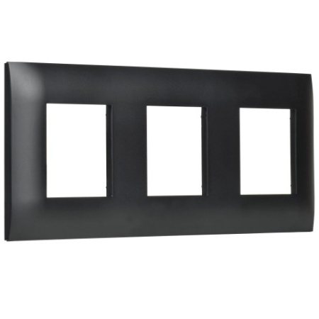 SKANDY Рамка 3-местная SK-F03Bl черный IEK
