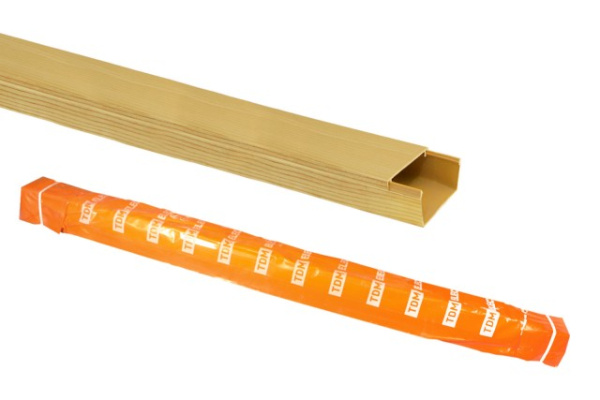 Купить Кабель-канал 20х10 желтая сосна 3D (100м) TDM в Минске