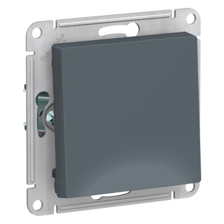 Выключатель 1-клавишный Schneider Electric AtlasDesign ATN000711 Грифель фото в интернет-магазине БелЭлектрикМонтаж