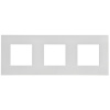 SKANDY Рамка 3-местная SK-F03W арктический белый IEK
