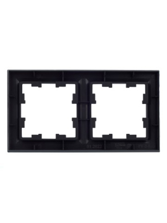 BRITE Рамка 2-местная РУ-2-БрГ графит IEK