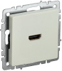 BRITE Розетка HDMI РHDMI-0-БрКр бежевый IEK фото в интернет-магазине БелЭлектрикМонтаж