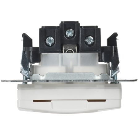 BRITE Розетка 1-местная с заземлением с защитными шторками и крышкой 16А IP44 РСбш10-3-44-БрБ белый IEK