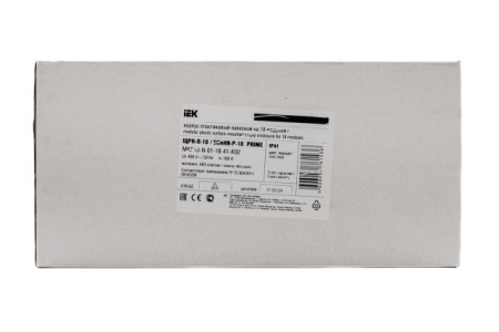 Корпус модульный пластиковый навесной ЩРН-П-18 PRIME черный IP41 IEK