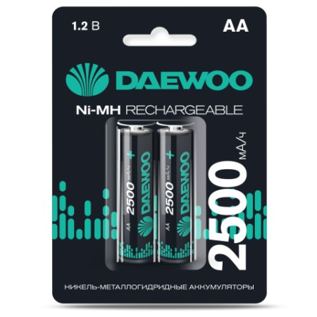 Аккумулятор размера AA Акк. DAEWOO AA (2500mAh) Ni-MH BL-2