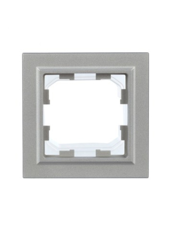 BRITE Рамка 1-местная IP44 РУ-1-БрА-44 алюминий IEK