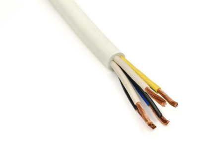 Провод ПВС-Т 5*4,0 бел