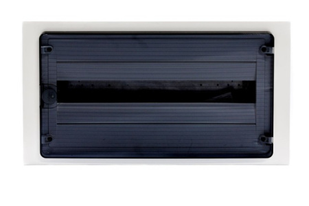 Щит внутренний  22 места, прозрачная дверца (257х498х72), Class II, IP 40 // Hager - Golf (Цвет - Белый)