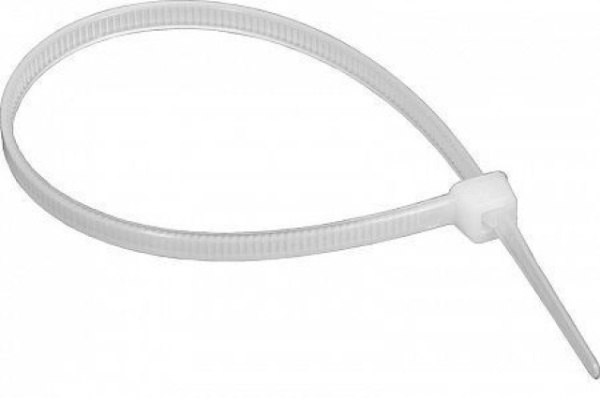 Хомут нейлоновый GNC-36-150-W, 3,6x150мм, 100 шт, Белый, 1/300.