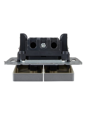 BRITE Выключатель жалюзи 10А ВС10-1-5-БрА алюминий IEK фото в интернет-магазине БелЭлектрикМонтаж