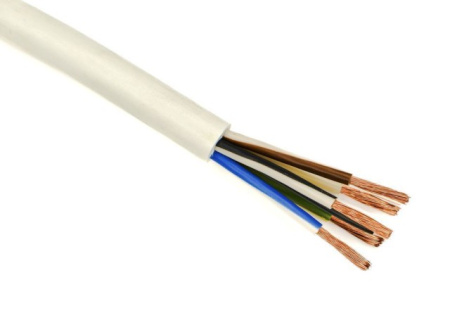 Провод ПВС-Т 5*4,0 бел