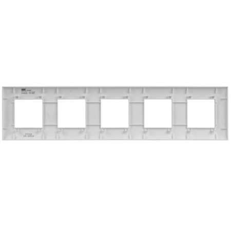 SKANDY Рамка 5-местная SK-F05W арктический белый IEK