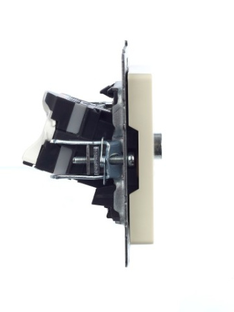 BRITE Розетка двойная TV+RJ45 кат.5E РТВ/РК12-БрКр бежевый IEK фото в интернет-магазине БелЭлектрикМонтаж