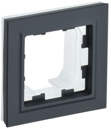 BRITE Рамка 1-местная IP44 РУ-1-БрГ-44 графит IEK