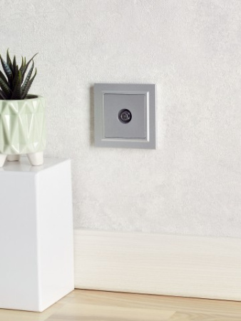 BRITE Рамка 1-местная IP44 РУ-1-БрА-44 алюминий IEK