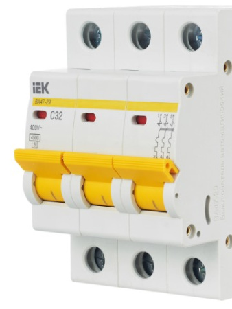 ВА47-29 3Р 32А 4,5кА х-ка С ИЭК автоматический выключатель