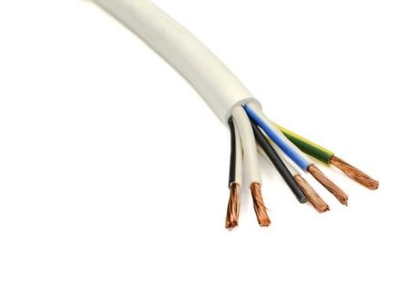 Провод ПВС-ТS 5*6,0 белый