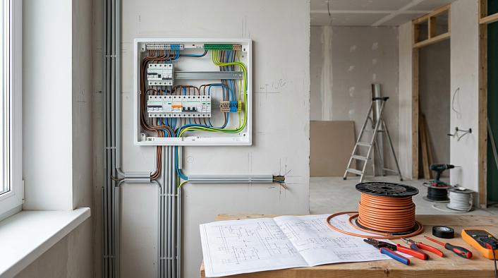 Из каких этапов состоят электромонтажные работы?