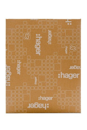 Щит открытой установки Multimedia (500х390х99), IP-40 // Hager - Golf (Белая дверь с перфорацией) фото в интернет-магазине БелЭлектрикМонтаж