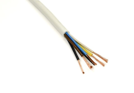 Провод ПВС-Т 5*0,75 бел