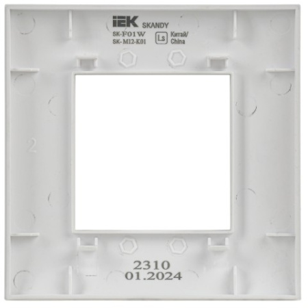 SKANDY Рамка 1-местная SK-F01W арктический белый IEK